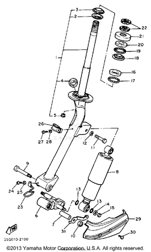 Front Fork Schematic