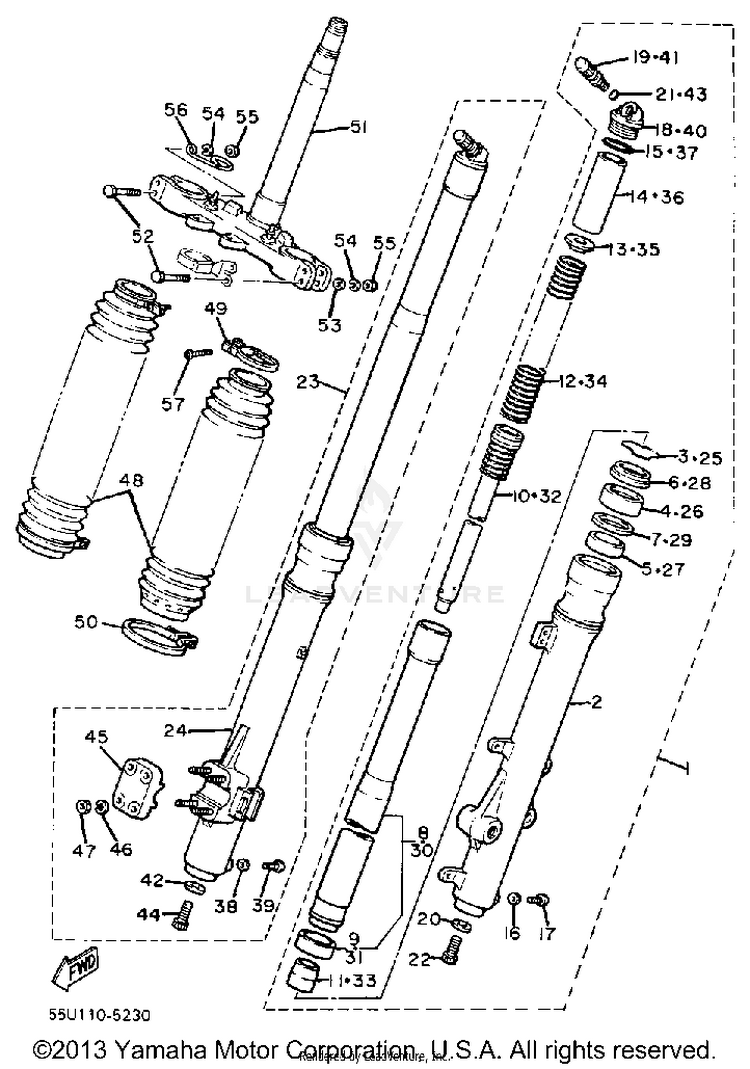 Front Fork Schematic