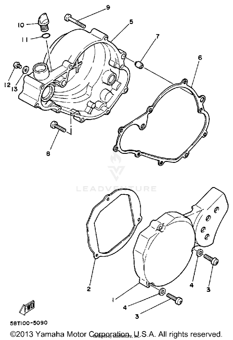 Crankcase Cover Schematic