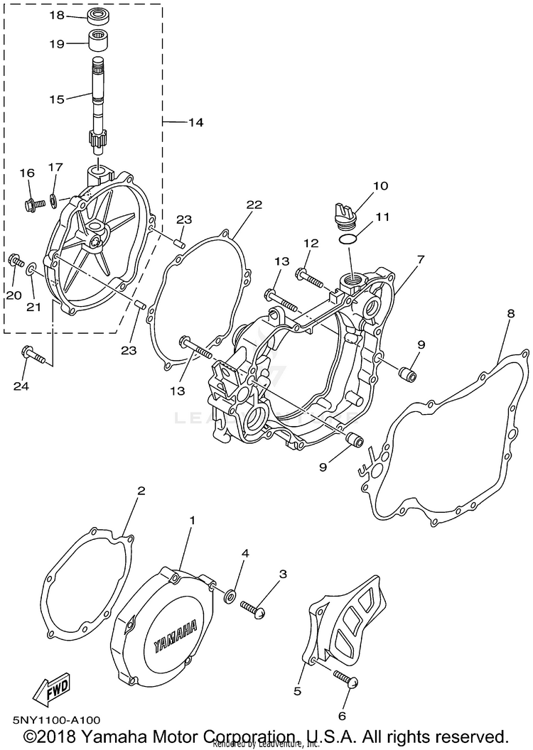 Crankcase Cover 1 Schematic