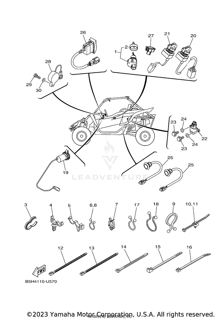 Electrical 3 YXZ1000R EPS SS SE - YXZ10YESKW - 2019 Schematic