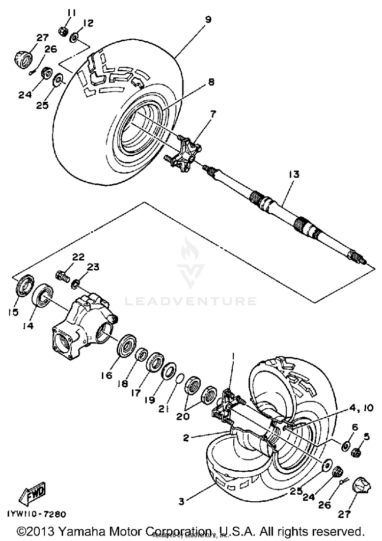 Rear Wheel Schematic