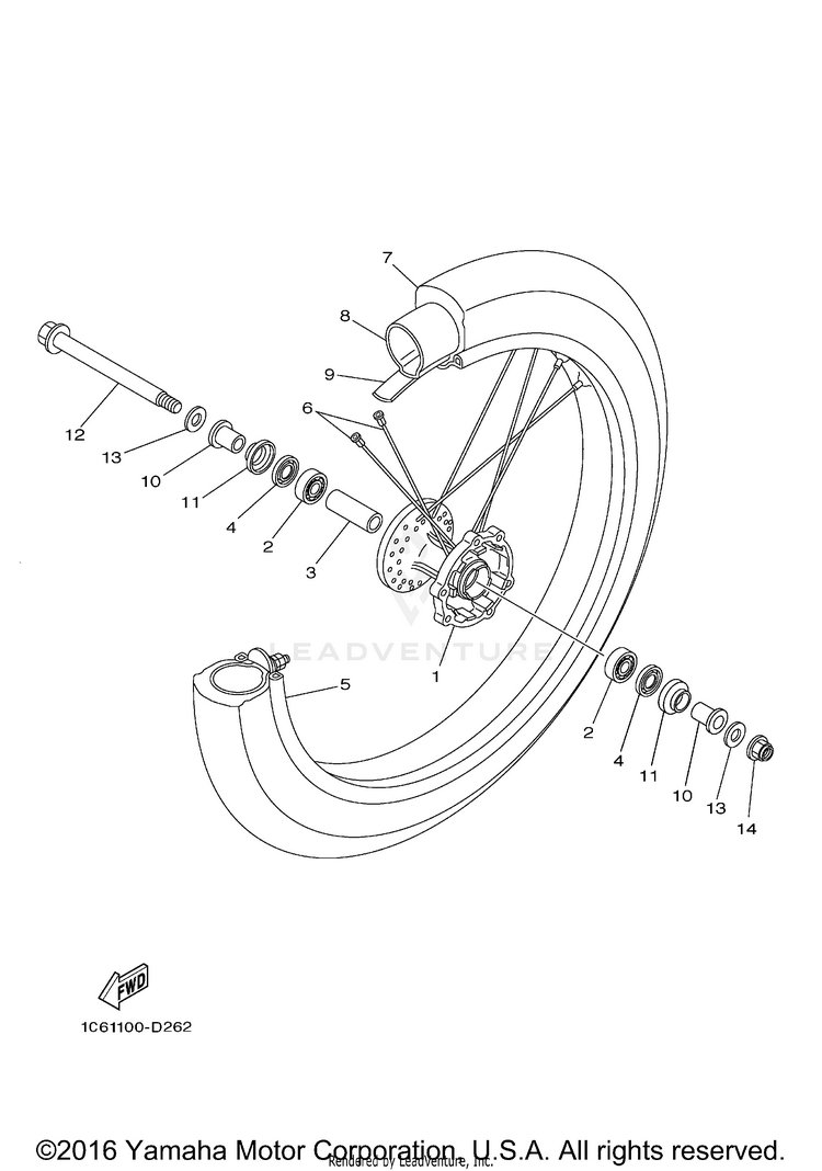 Front Wheel Schematic