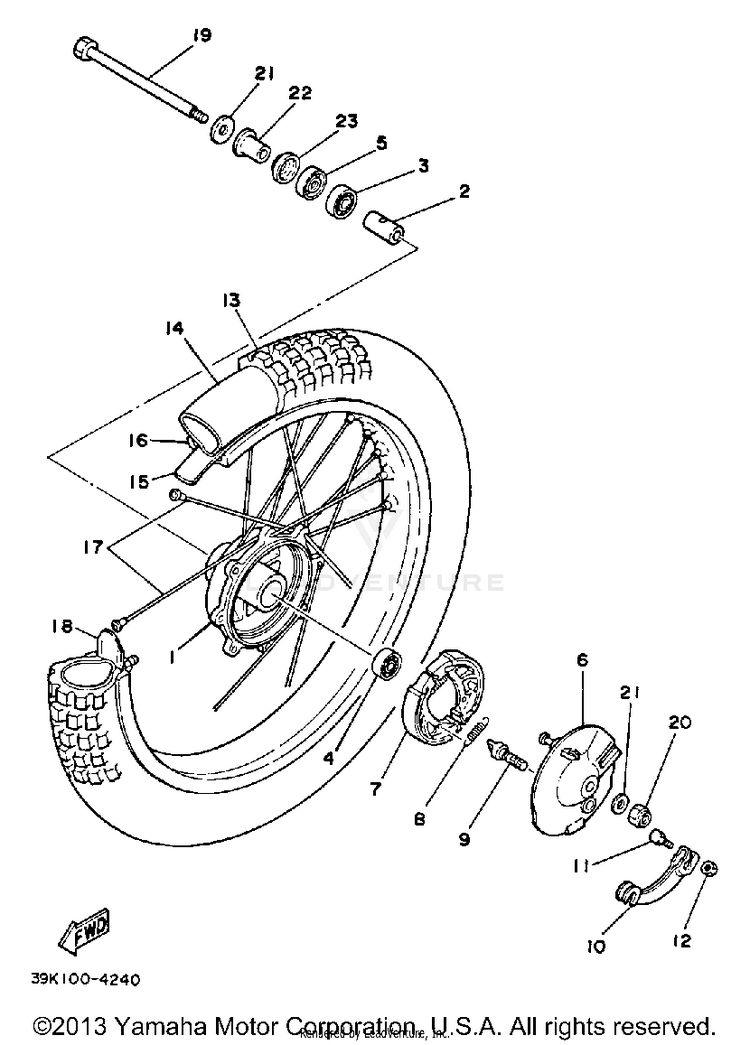 Front Wheel Schematic
