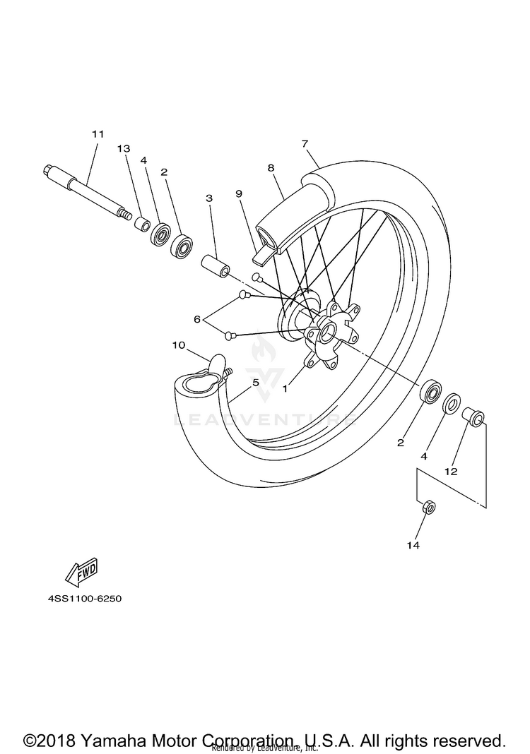 Front Wheel Schematic