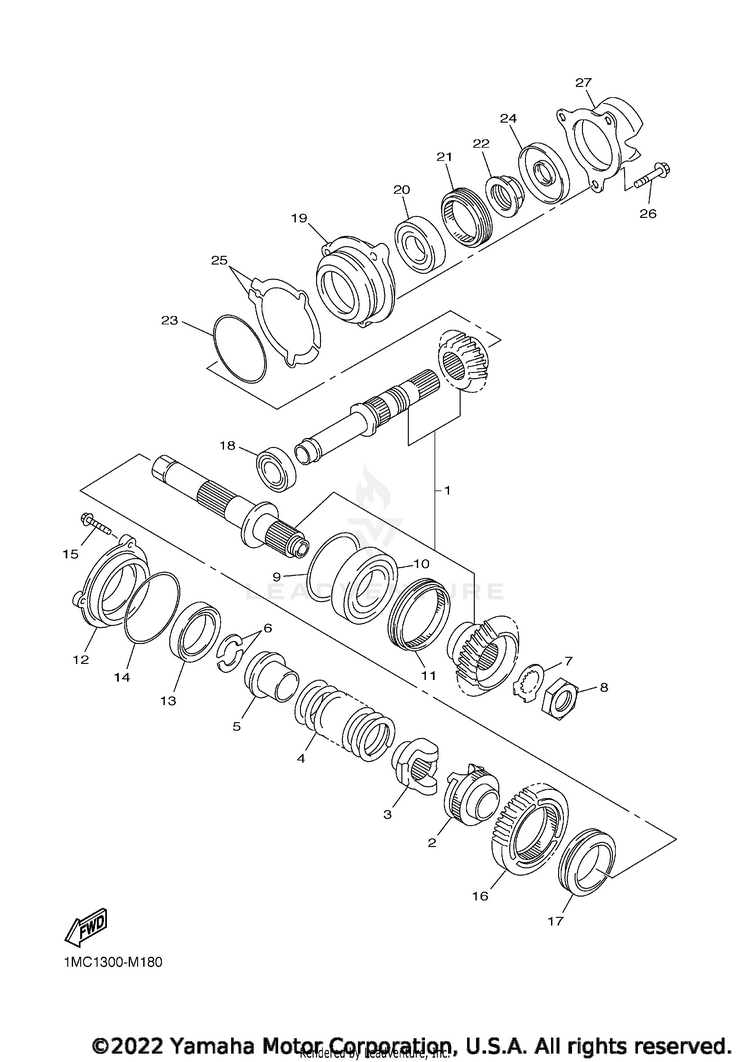 Middle Drive Gear Schematic
