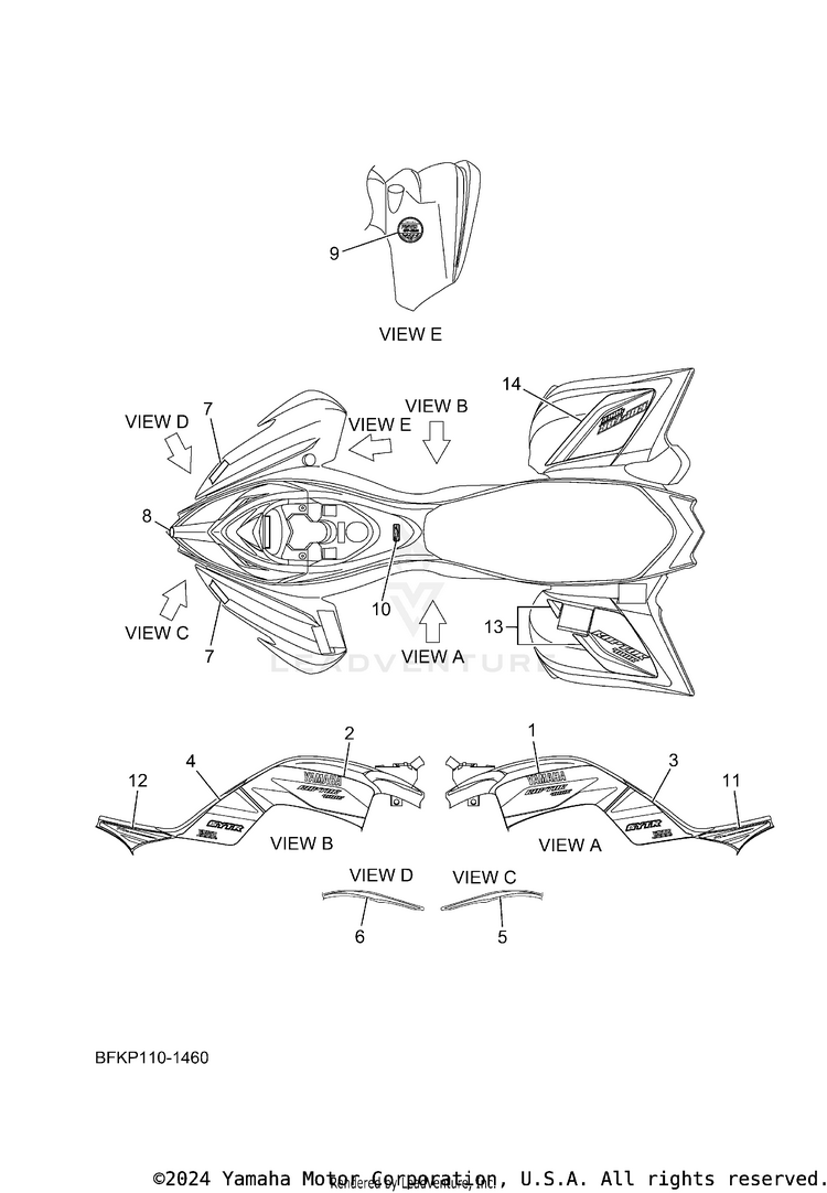 Graphics RAPTOR 700R SE CAL - YFM70RCCTW - 2026 Schematic