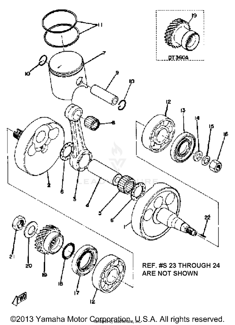 Crankshaft Piston Schematic