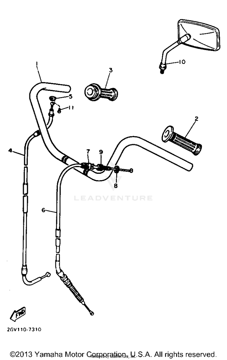 Handlebar Cable Schematic