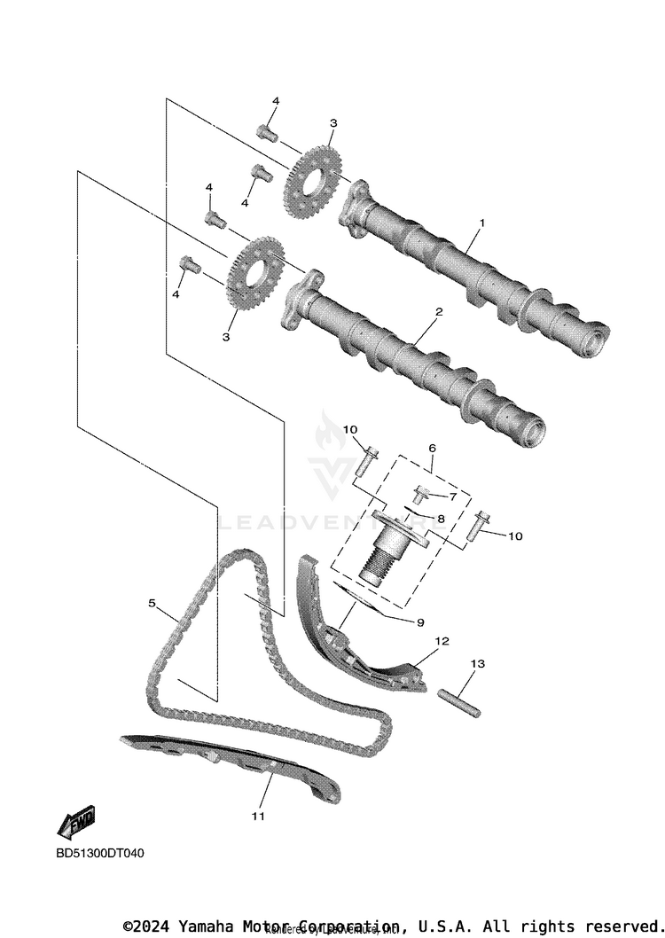 Camshaft Chain Schematic