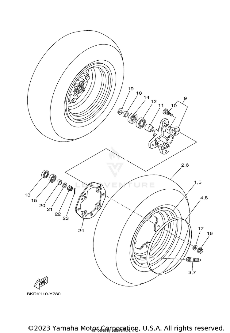 Front Wheel Schematic