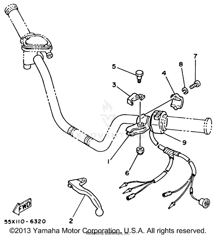 Handle Switch - Lever Schematic