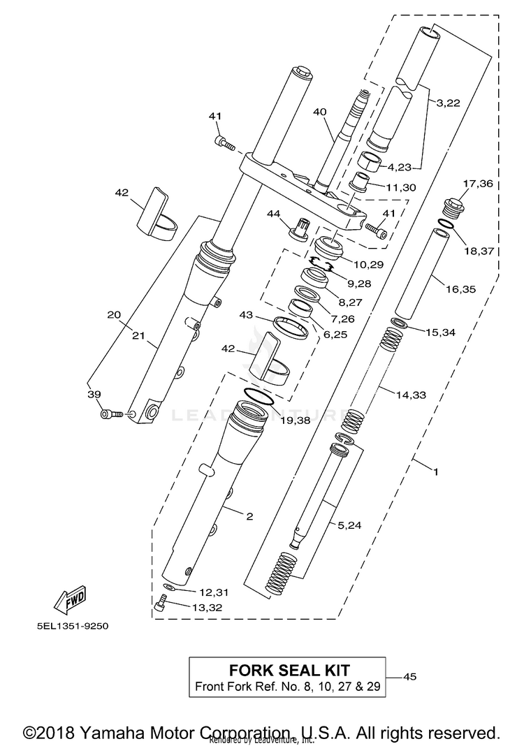 Front Fork Schematic