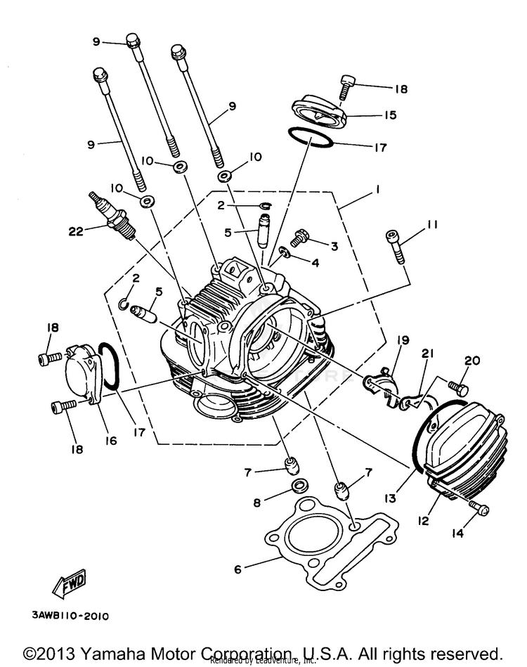 Cylinder Head Schematic