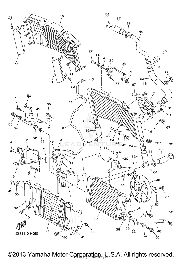 Radiator Hose Schematic