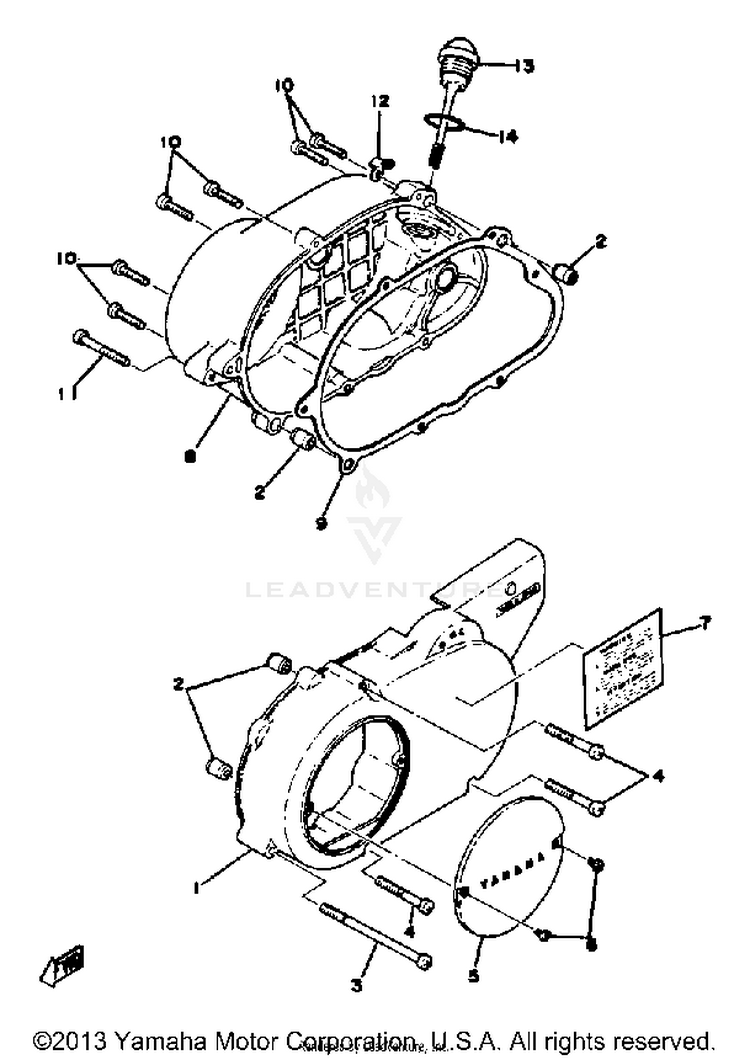 Crankcase Cover Schematic