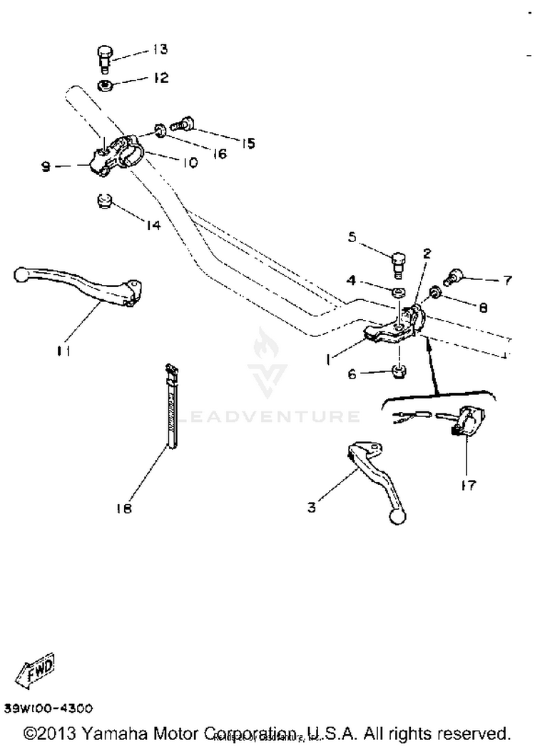 Handle Switch - Lever Schematic