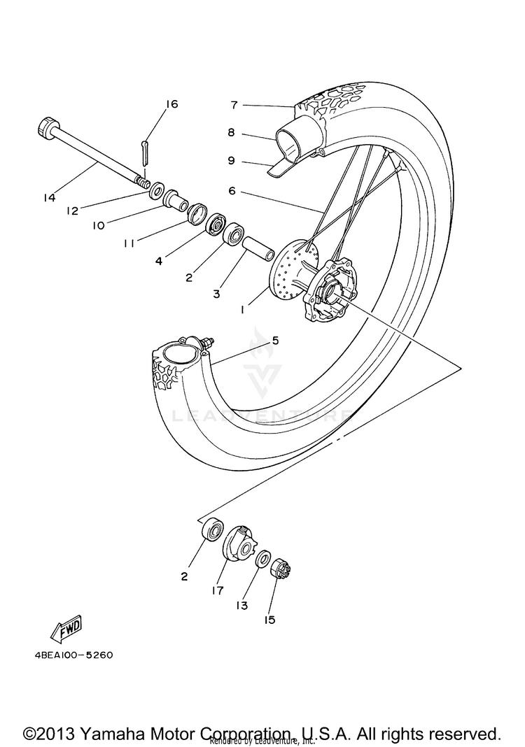 Front Wheel Schematic