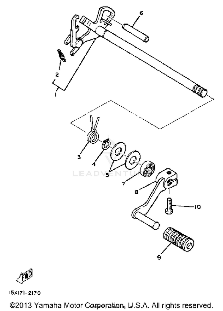Shift Shaft - Pedal Schematic