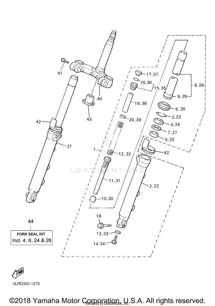 Front Fork Schematic