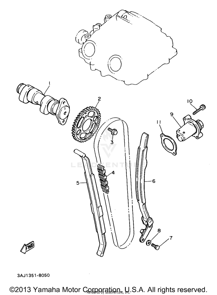Camshaft Chain Schematic