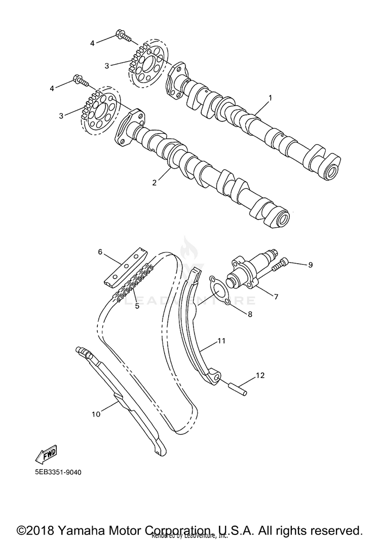 Camshaft Chain Schematic