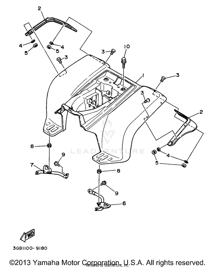 Rear Fender Schematic