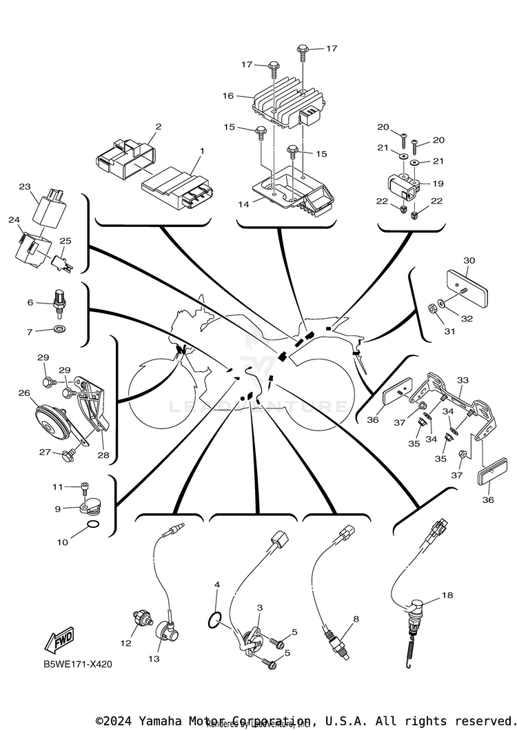 Electrical 2 MT-03 - MT03PB - 2023 Schematic