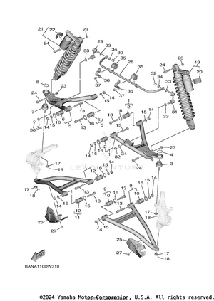 Front Suspension Wheel Schematic