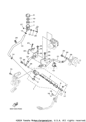 Rear Master Cylinder Schematic