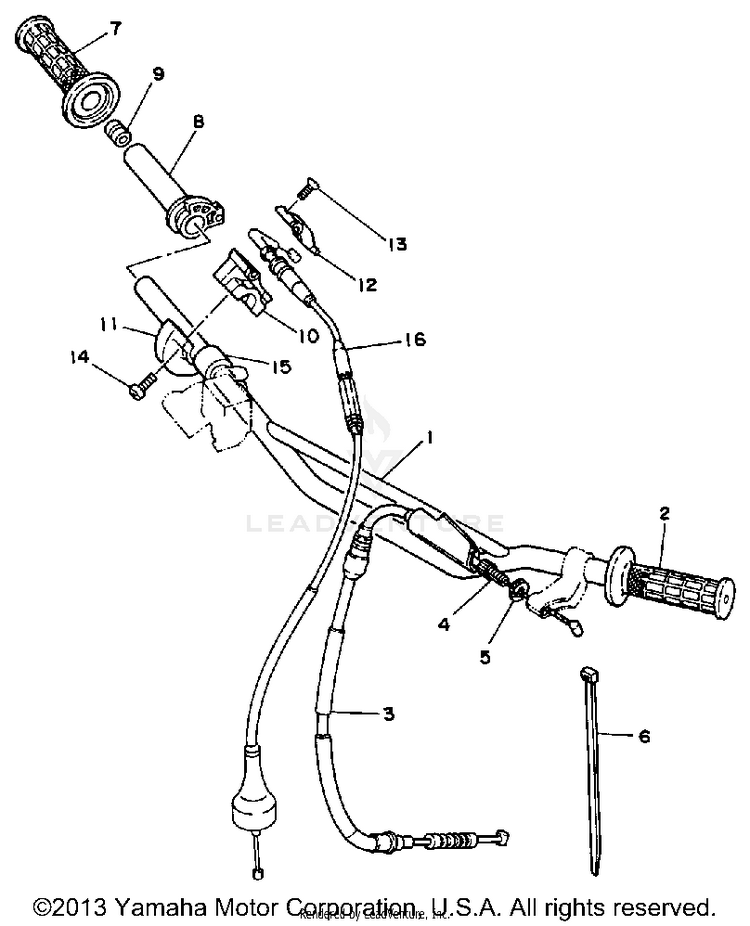 Handlebar Cable Schematic