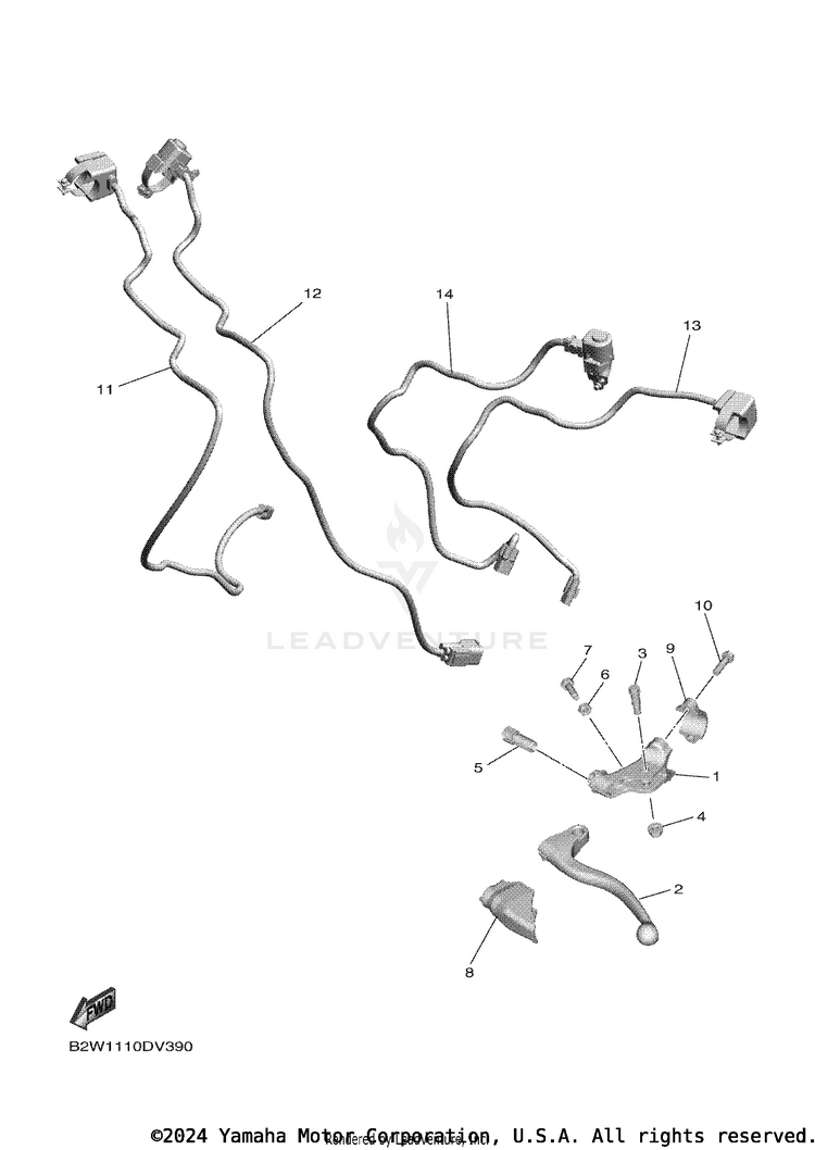 Handle Switch & Lever Schematic