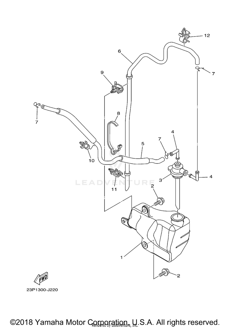 Tank Recovery SUPER TENERE - XTZ12HCL - 2017 Schematic
