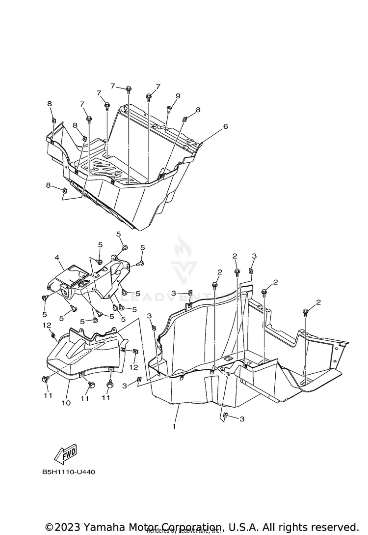 Stand Footrest Schematic