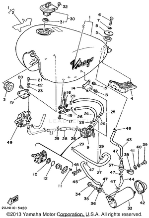 Fuel Tank California Only Schematic