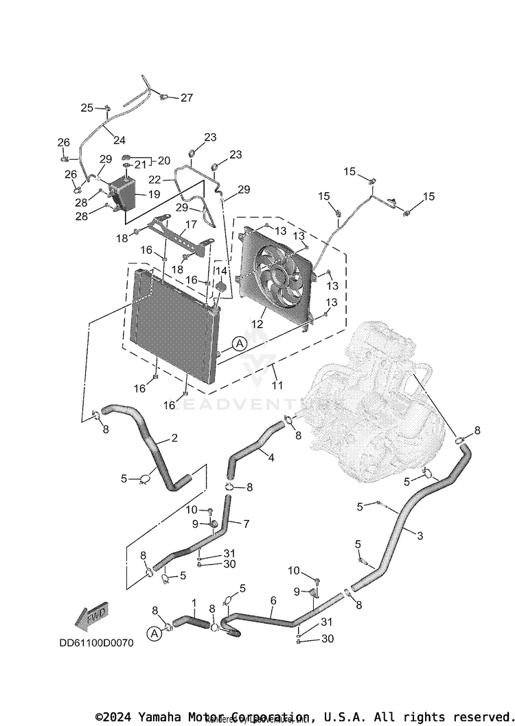 Radiator & Hose Schematic