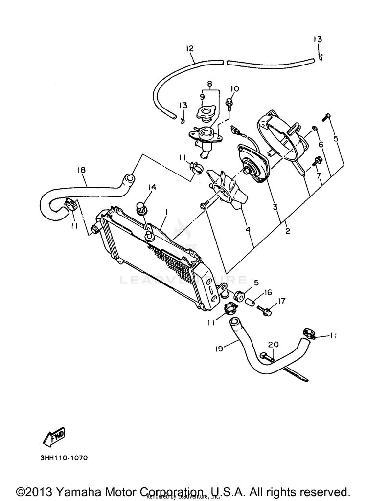 Radiator Hose Schematic