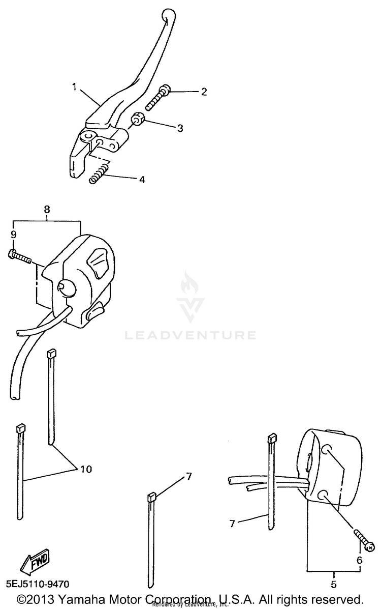 Handle Switch Lever Schematic