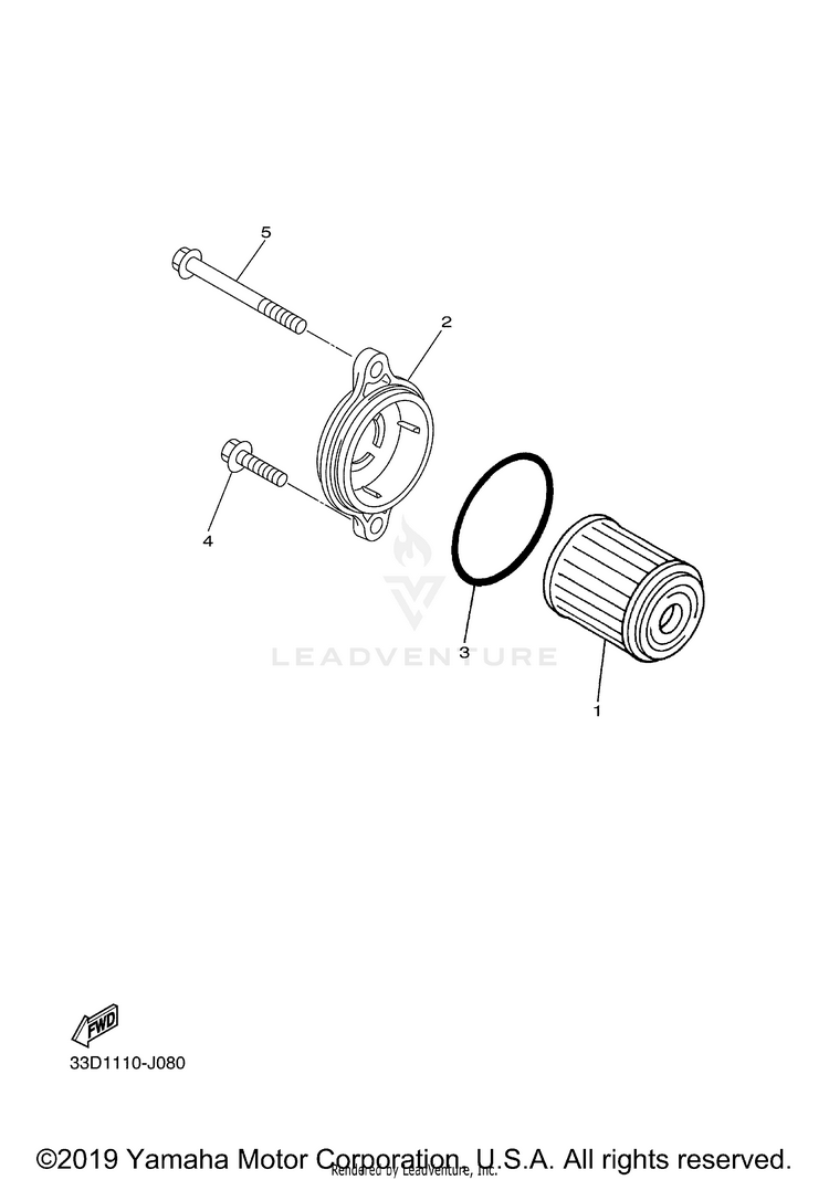 Oil Cleaner YZ450FB - YZ450FBL - 2012 Schematic