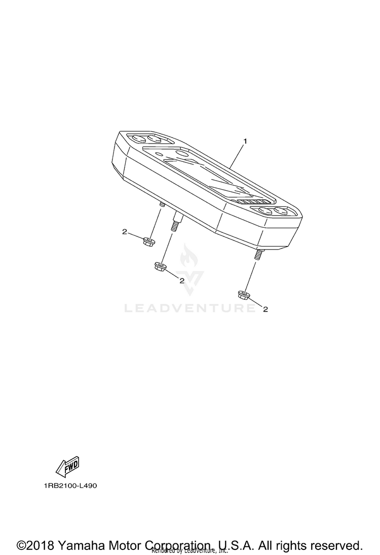 Meter RHINO 700 - YXR7FBGR - 2012 Schematic