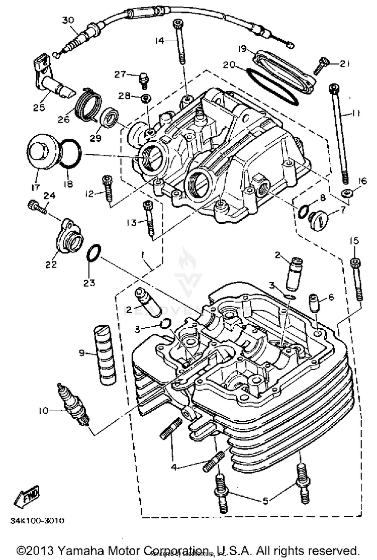 Cylinder Head Schematic