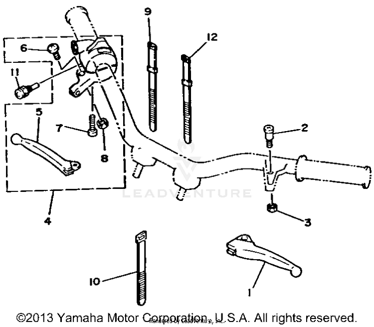 Handle Switch - Lever Schematic