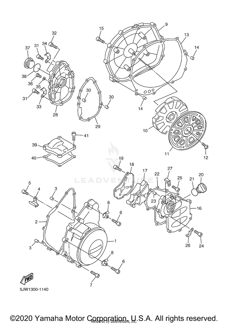 Crankcase Cover 1 Schematic