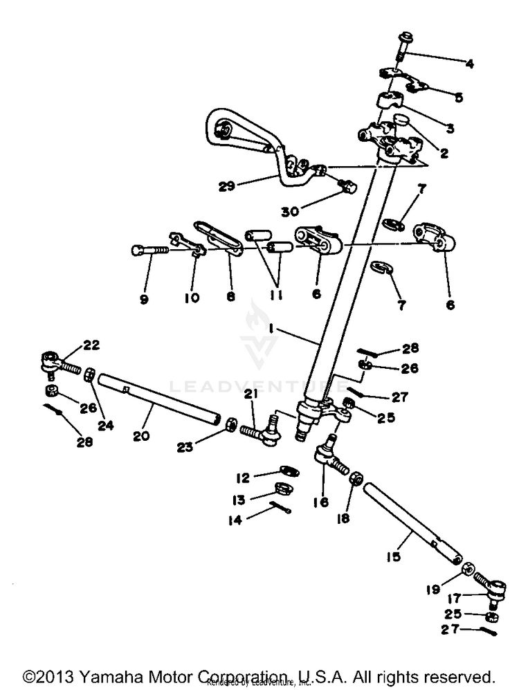 Steering BLASTER - YFS200B_MN - 1991 Schematic