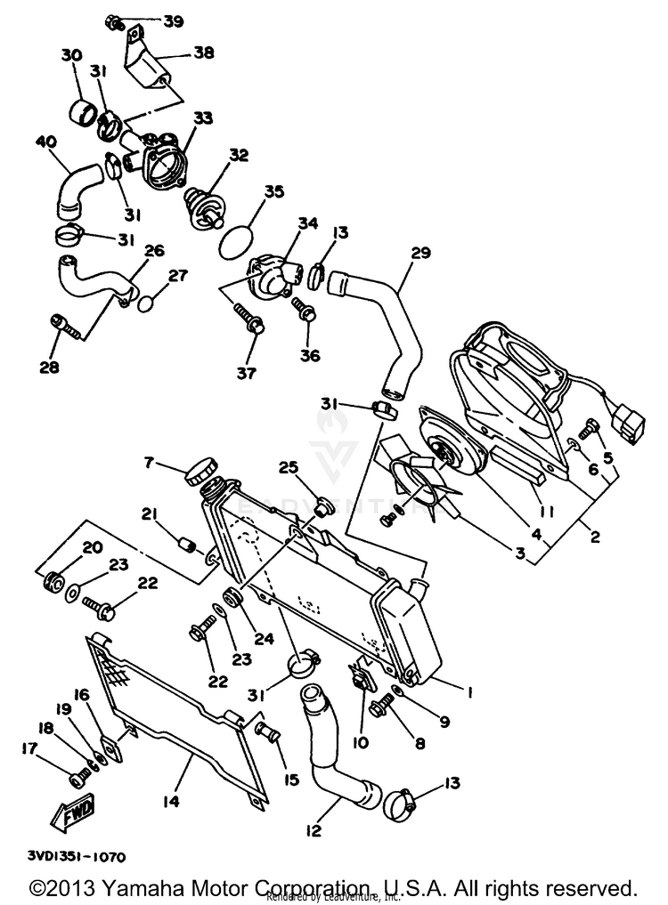 Radiator Hose Schematic