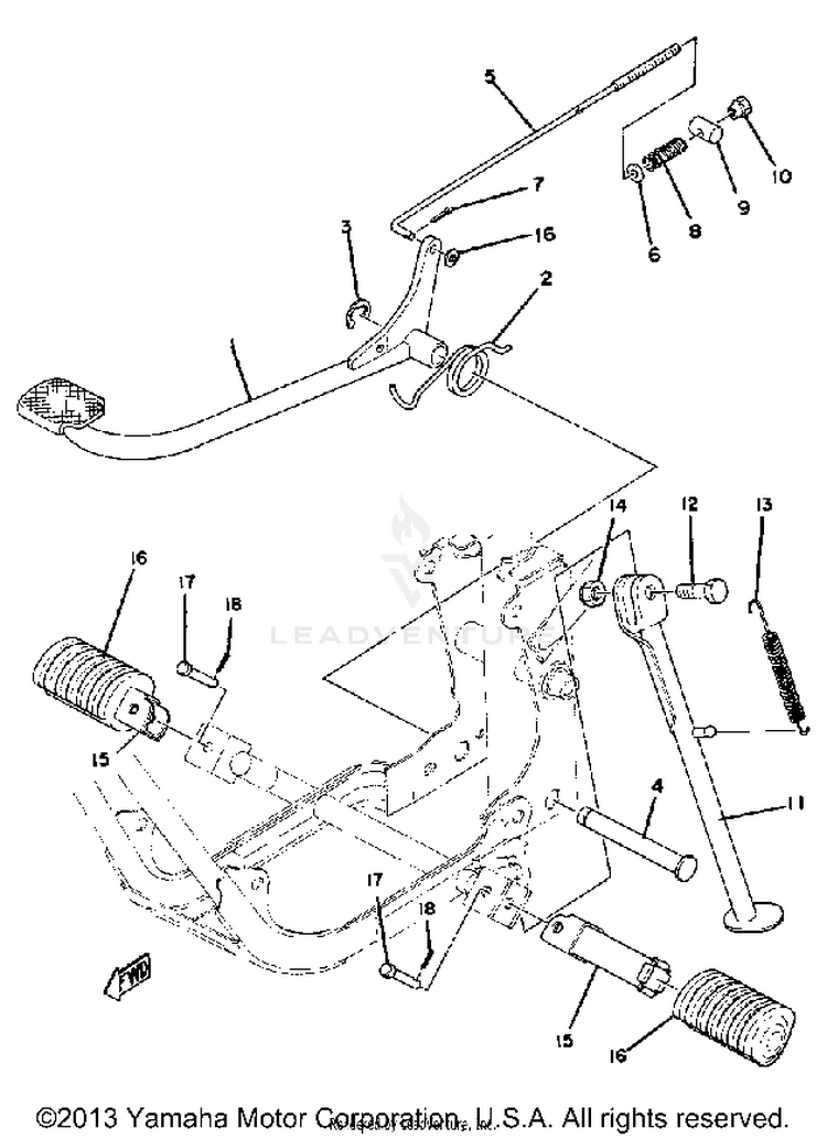 Stand - Footrest Schematic