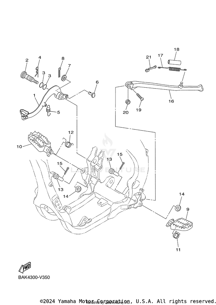 Stand & Footrest Schematic