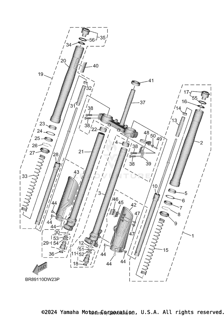 Front Fork Schematic