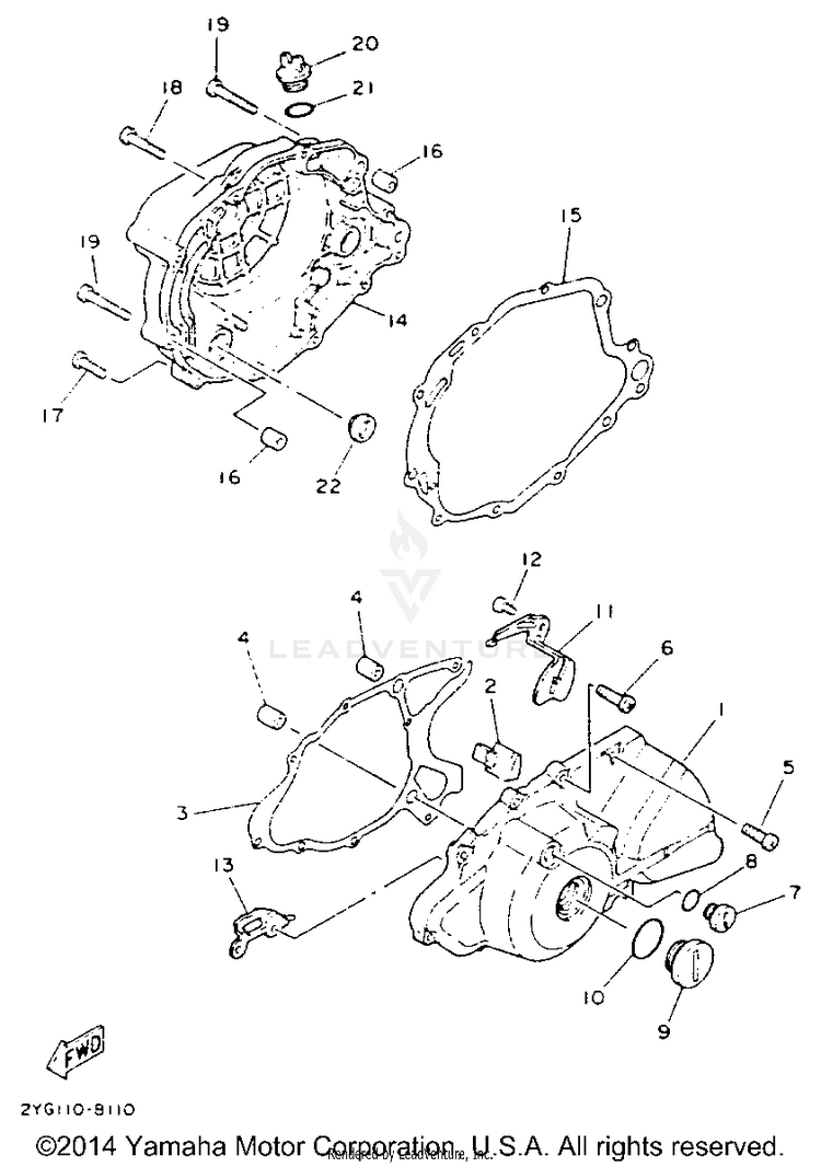 Crankcase Cover 1 Schematic