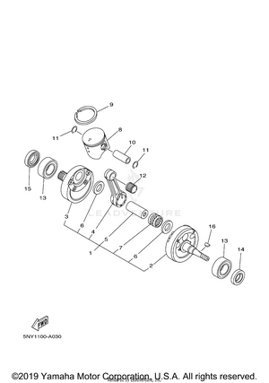 Crankshaft Piston Schematic